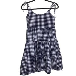 Vineyard Vines Blue White Gingham Checkered Dress